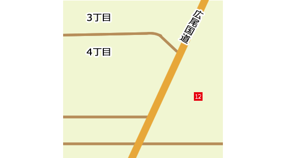 大正本町地図です。アクセスキーに対応しています。1の大正クリニックにジャンプできます